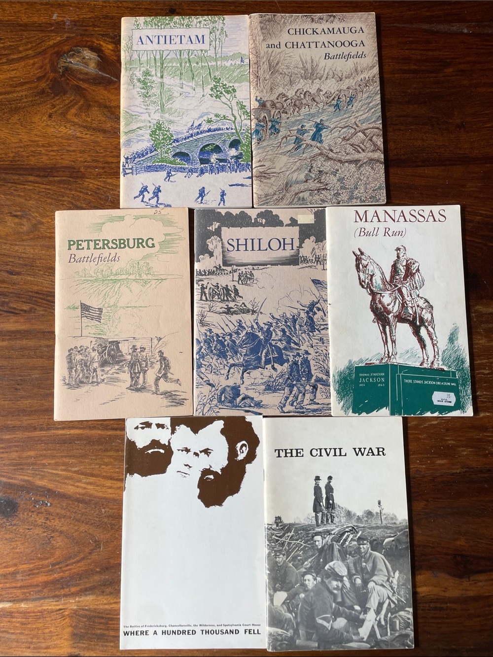 7 Civil War Battlefield Booklets U.S. Dept. of Interior Historical Battles